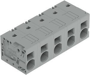 Leiterplattenklemme 6mm² Rastermaß 12,5mm grau