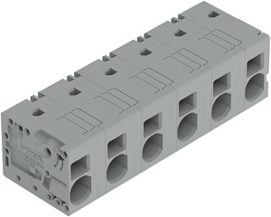 Leiterplattenklemme 6mm² Rastermaß 12,5mm grau