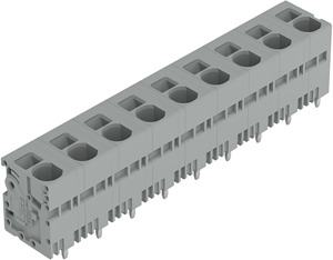 Leiterplattenklemme 6mm² Rastermaß 12,5mm grau