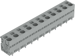 Leiterplattenklemme 6mm² Rastermaß 12,5mm grau