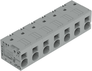 Leiterplattenklemme 6mm² Rastermaß 12,5mm grau