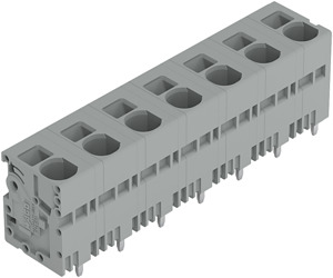 Leiterplattenklemme 6mm² Rastermaß 12,5mm grau
