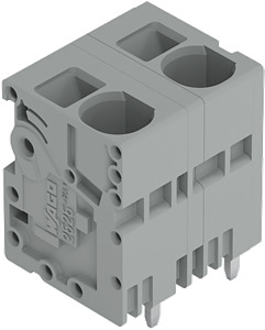 Leiterplattenklemme 6mm² Rastermaß 12,5mm grau