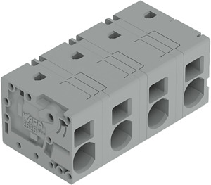 Leiterplattenklemme 6mm² Rastermaß 12,5mm grau