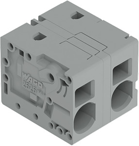 Leiterplattenklemme 6mm² Rastermaß 12,5mm grau