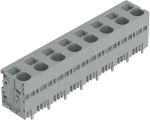 Leiterplattenklemme 6mm² Rastermaß 12,5mm grau