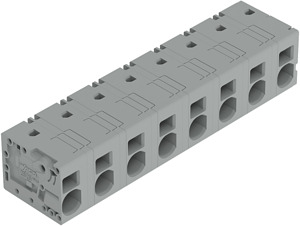 Leiterplattenklemme 6mm² Rastermaß 12,5mm grau