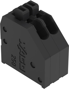 THR-Leiterplattenklemme 0,5mm² Drücker schwarz