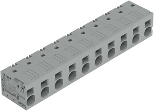 Leiterplattenklemme 6mm² Rastermaß 12,5mm grau