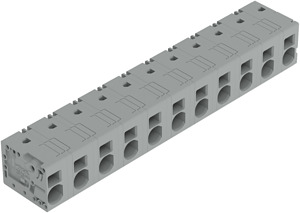 Leiterplattenklemme 6mm² Rastermaß 12,5mm grau