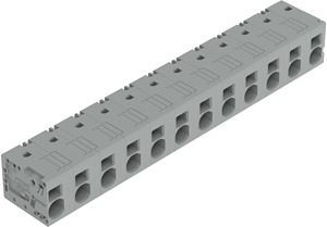 Leiterplattenklemme 6mm² Rastermaß 12,5mm grau