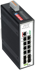 Industrial-Managed-Switch 8 Ports 1000Base-T 4-Slot 1000BASE-SX/LX