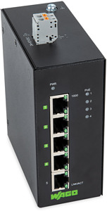 Industrial-ECO-Switch 5 Ports 1000Base-T 4 * Power over Ethernet