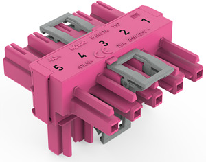 T-Verteiler 5-polig Kod. B pink