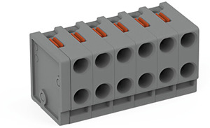 2L-Federleiste Drücker PUSH WIRE® grau
