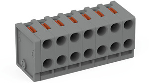 2L-Federleiste Drücker PUSH WIRE® grau