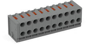 2L-Federleiste Drücker PUSH WIRE® grau