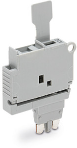 Sicherungsstecker 5x20mm m. Lasche AC/DC 12-30V 6,1mm grau