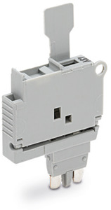 Sicherungsstecker 5x20mm m. Lasche AC/DC 30-65V 6,1mm grau