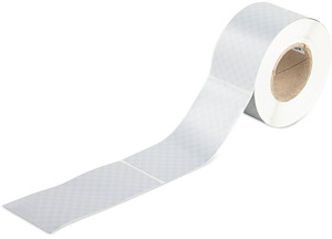 Sicherheitsetiketten 99x44mm silberfarben