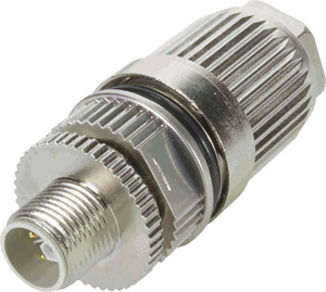 Konfekt. Steckverbinder 5-pol. geschirmt M12-St axial