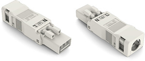 Stecker 3-polig mit Zugentlast.geh. 4,5-10mm weiss