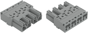 Stecker 4-polig Kod. B grau