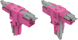T-Verteiler 2-polig Kod. B pink