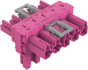 T-Verteiler 5-polig Kod. B pink