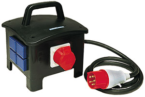Tragbare Vollgummi-Steckdosenkombin ation In: 16A mit einem RCD TypA, e