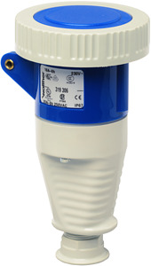 Kupplung Trompetenverschraub. 16A CEEtyp 230V 3p 6h bl IP67