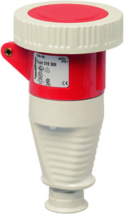 Kupplung Trompetenverschraub. 16A CEEtyp 400V 3p 9h rt IP67