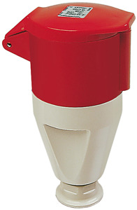 Kupplung Trompetenverschraubung 63A CEEtyp 400V 6h rt 5pol. IP44