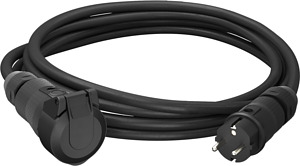 Schuko-Verlängerungsleitung mit Ste cker und Kupplung 16A 3P 250V IP54,