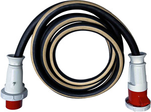 CEE-Aluminium-Leitung Stecker und Kupplung 63A 5P 400V 6h IP67