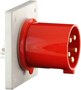CEE-Anbaugerätestecker 63A 5pol. 400V 6h IP44 gerade