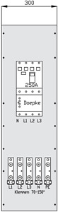 Wechselmodul 300mm breit mit LS und RCD-Steuereinheit