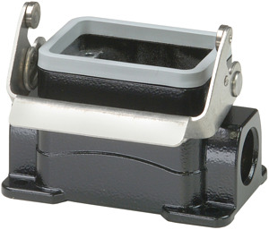 Sockelgehäuse B HT 6 aus Aluminium der Höhe 53mm mit Längsverriegelung