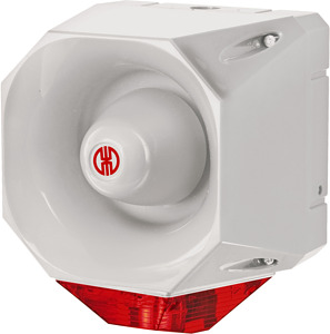 Blitz-Sirene WM 42 Töne 115-230VAC GY/RD