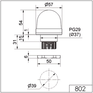 Blitzleuchte EM 24VDCgrün